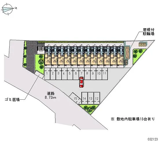 越谷市大里 月極駐車場